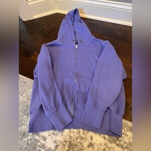 Katie J NYC Purple Zip-Up Hoodie